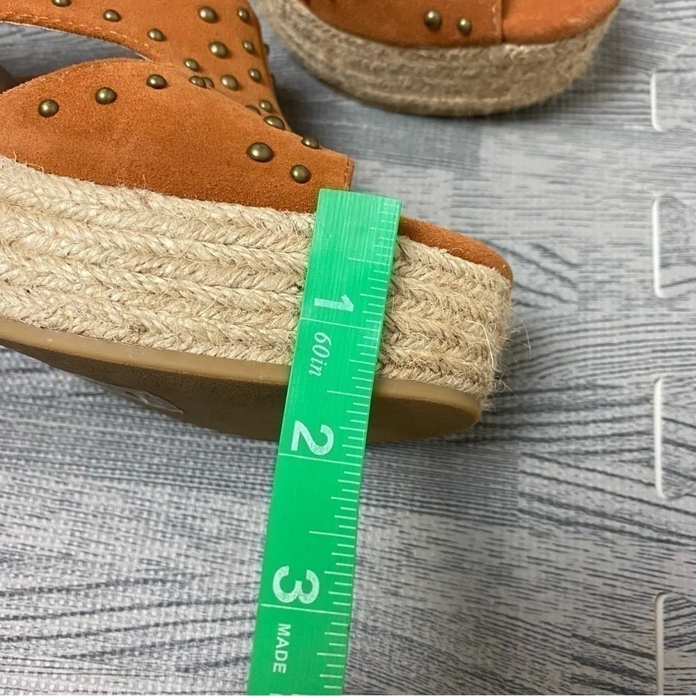 Miim “Ada” Studded Notch Platform Heels